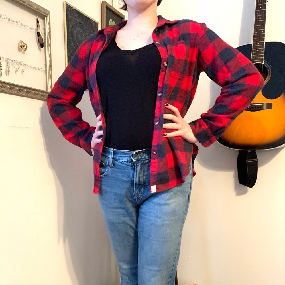 Red and Blue Plaid Flannel